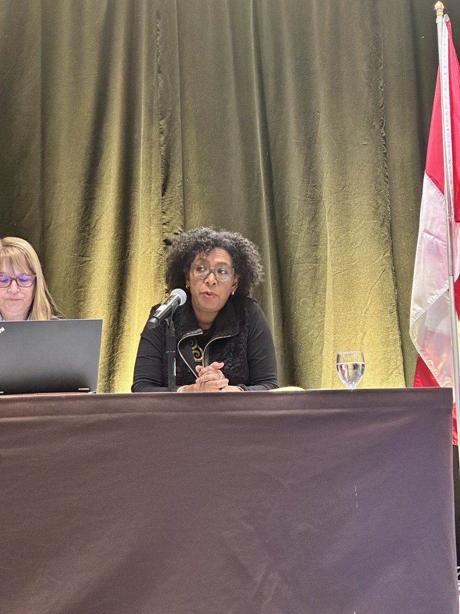 emmacunningham's tweet photo. Hearing DDSB Director of Education Camille Williams-Taylor speaking on a panel discussion today at #OPSBA23 makes me more excited than ever to continue working with her as we move into strategic planning. https://t.co/O8X0AEKz1b