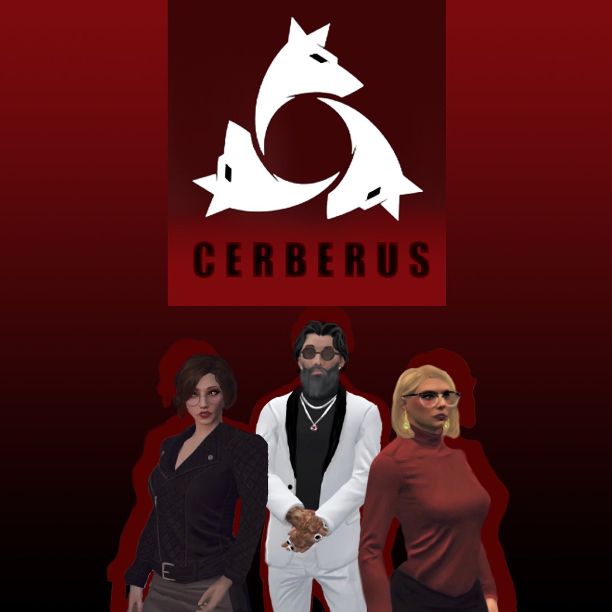 ghost_jellyfish's tweet photo. Cerberus! 
#nopixelfanart #NoPixel 

@KnightofTattoos - Eve Summers 
@katestark - Nancy Drew 
@Thebuddha_3 - Lang Buddha 

(Fan edit with some drawing touch ups) https://t.co/lBeO2sPa2F