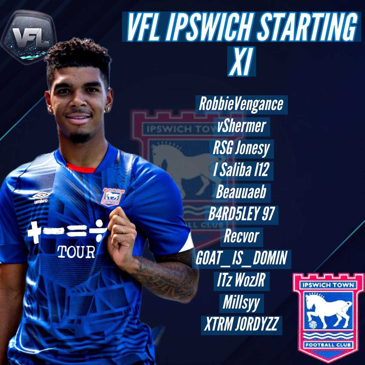 unleashed_es's tweet photo. After a poor start to the season last night we hope to take all 6 points tonight. New faces tonight but the team tonight is in 🤌🏽

Graphics by @SauceyFootball 🤩 https://t.co/hzuG4IIPED
