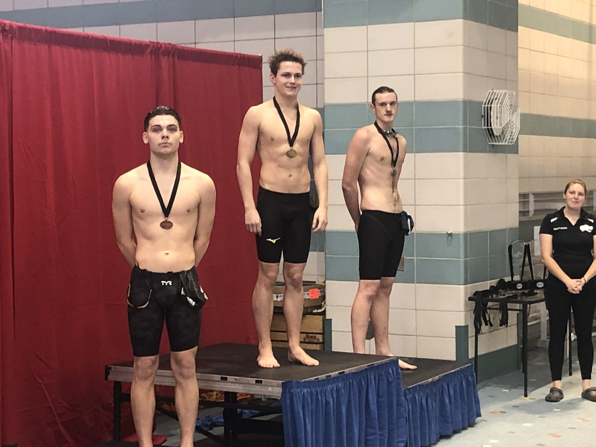Another podium finish for Asher Gibson in the 100 Back: 3rd.