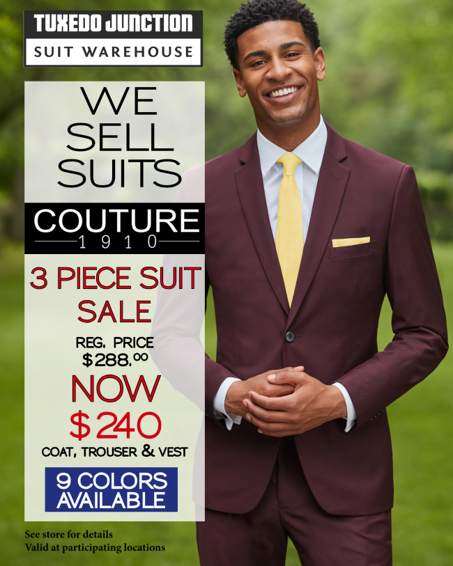 TuxedoJunction1's tweet photo. SUIT SALE GOING ON NOW!!!
3 PIECE SUIT FOR ONLY $240! (regular price $288)

Come and get your suit game right!🫡 https://t.co/qFo9nPp6oa