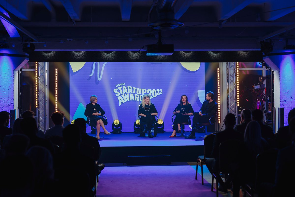 erikehasoo's tweet photo. Estonian Startup awards 22:
Last year was an unexpected roller coaster for #startups - clients became cautious, companies closed down, available funds started to shrink. The share of #female founders went down. 

#AI and the #defence sector got reborn last year https://t.co/M6lXWejrga