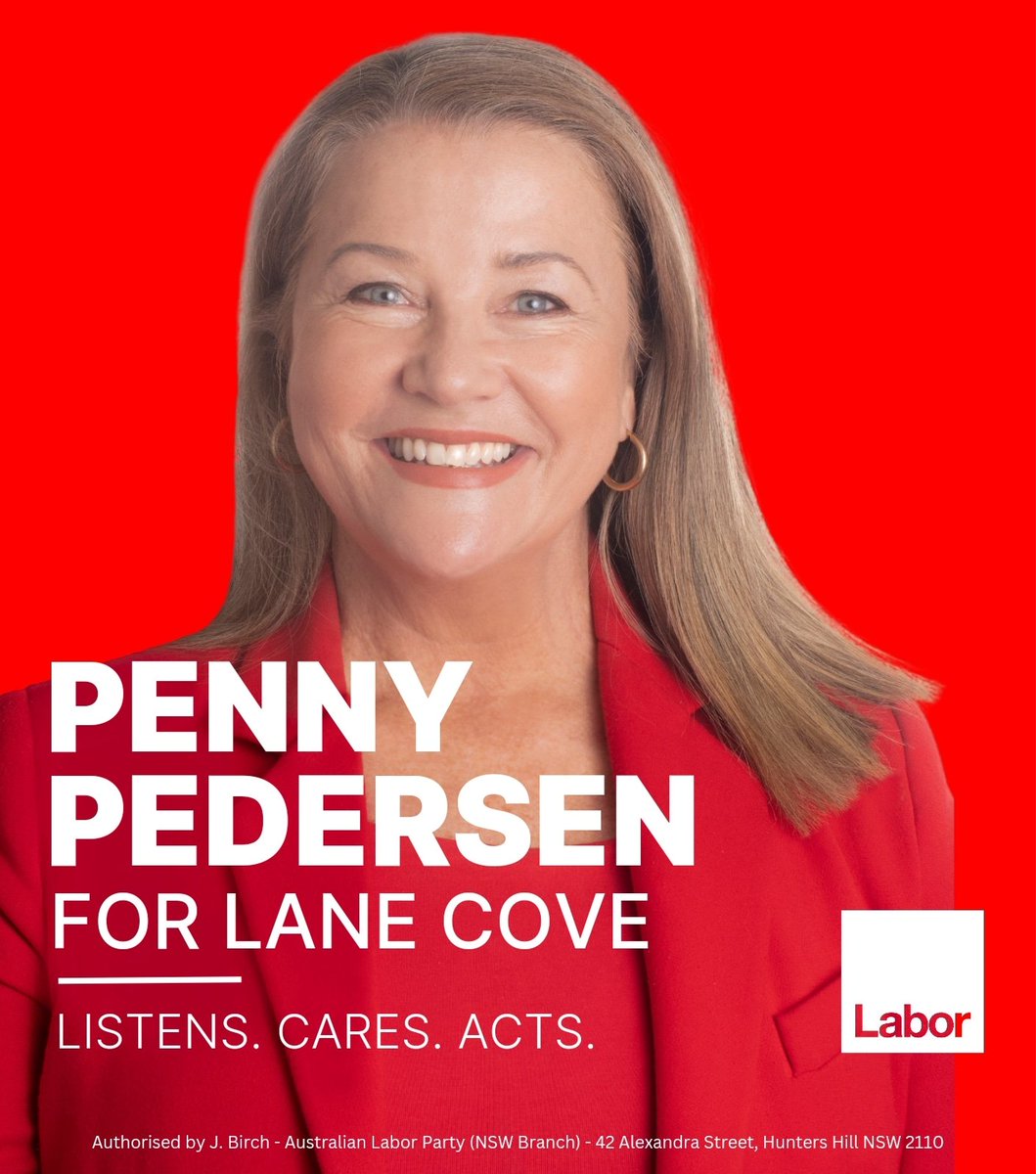 After years of neglect, Lane Cove deserves an MP who has been listening, who knows what is needed, who has a history of service to the community &amp; will hit the ground running.

<a href="/ClrPedersen/">Councillor Penny Pedersen</a> - listens, cares and acts

 pennyforlanecove.com 

#auspol #nswpol #lanecove #nswvotes