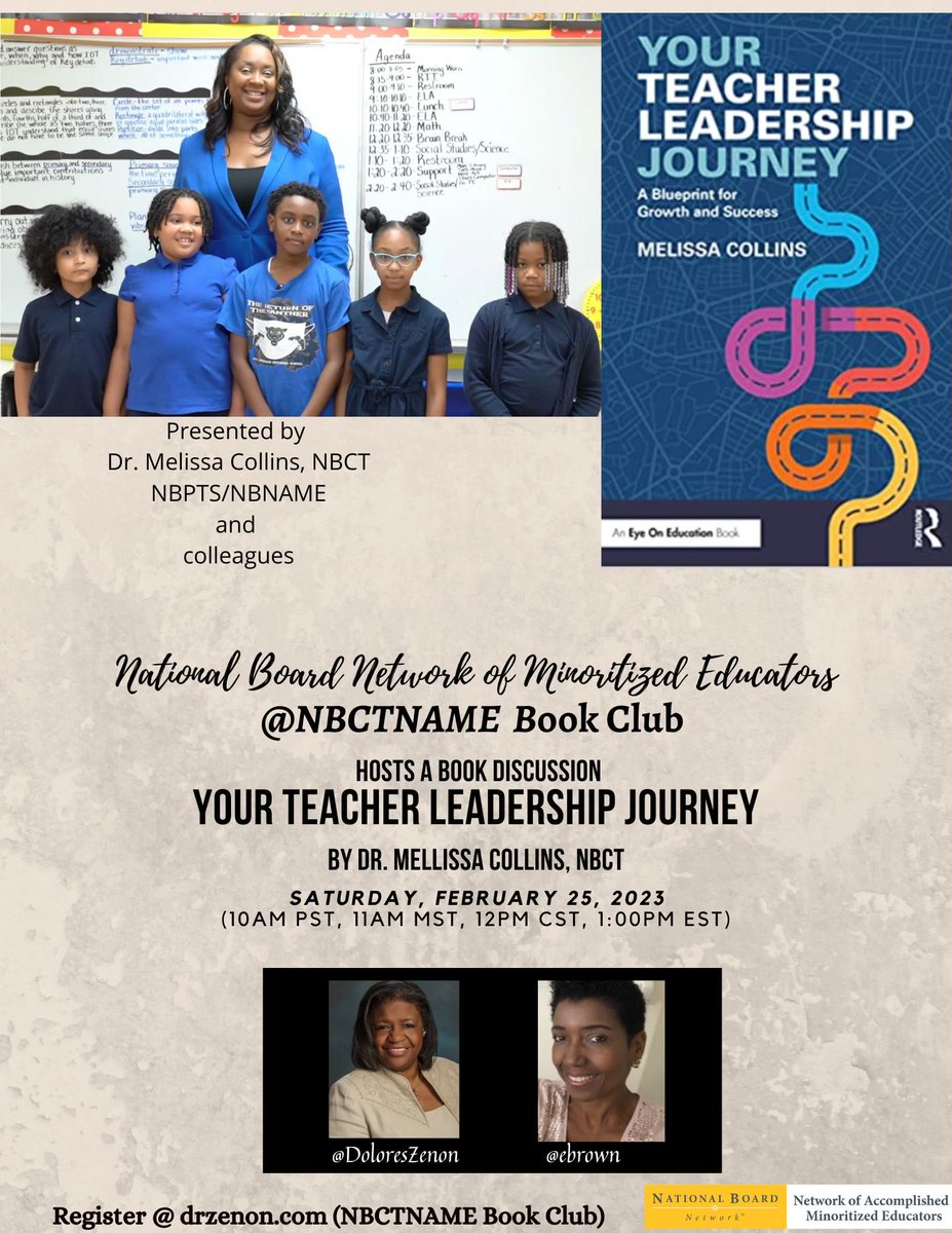 DoloresZenon's tweet photo. EDUCATORS, join the conversation. Register at https://t.co/GndC2ZsTij ⁦@CollinsNBCT⁩ ⁦⁦@Ebrowndavis⁩ ⁦@leaders_black⁩ ⁦@WiseOwlScholar⁩ Scholar ⁦@DrLaTonyaSibley⁩ ⁦@tholmessutton⁩ ⁦@Pbrookins44⁩ ⁦@NBPTS⁩ ⁦@TeachLikeALady⁩ https://t.co/6KeqZAvI8s