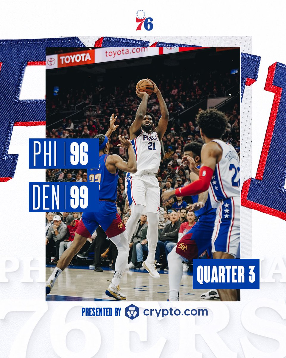 sixers's tweet photo. time to finish strong.

🪙@cryptocom https://t.co/4LjZ0afegB