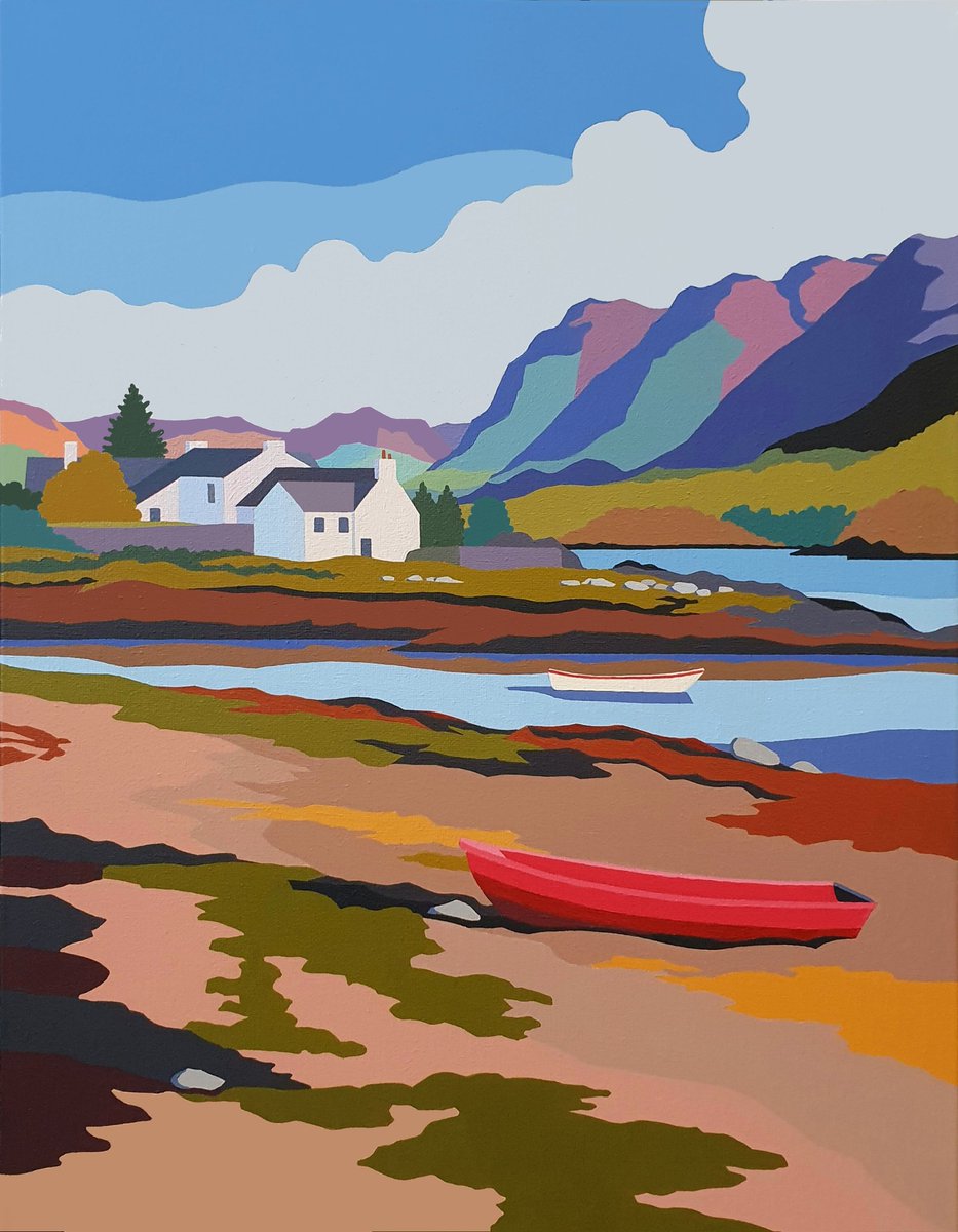 Plockton, Loch Carron, Scotland 
Acrylic painting 
Prints from slscott.co.uk 

#plockton #lochcarron #scotland #scottishhighlands #visitscotland #scottishart #scottishlandscape  #kyleoflochalsh #scottishpainting