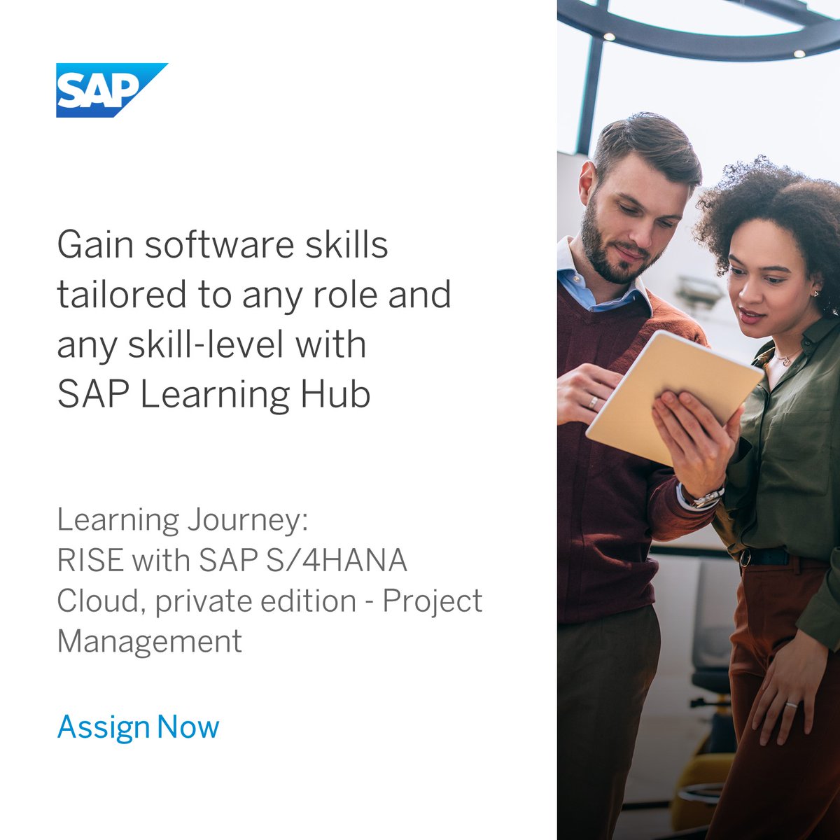 BottomleyBec's tweet photo. Build #SAP software skills – and keep them up to date with flexible digital learning resources to drive career growth, improve performance and empower innovation. Start your #SAPLearningHub upskilling journey today. https://t.co/xzjF7SaHcO https://t.co/lgvwKfLqNr