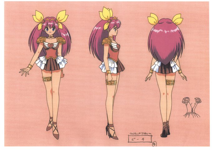 Settei Dreams on X: Mahou Shoujo Tokushusen Asuka (127 sheets) is
