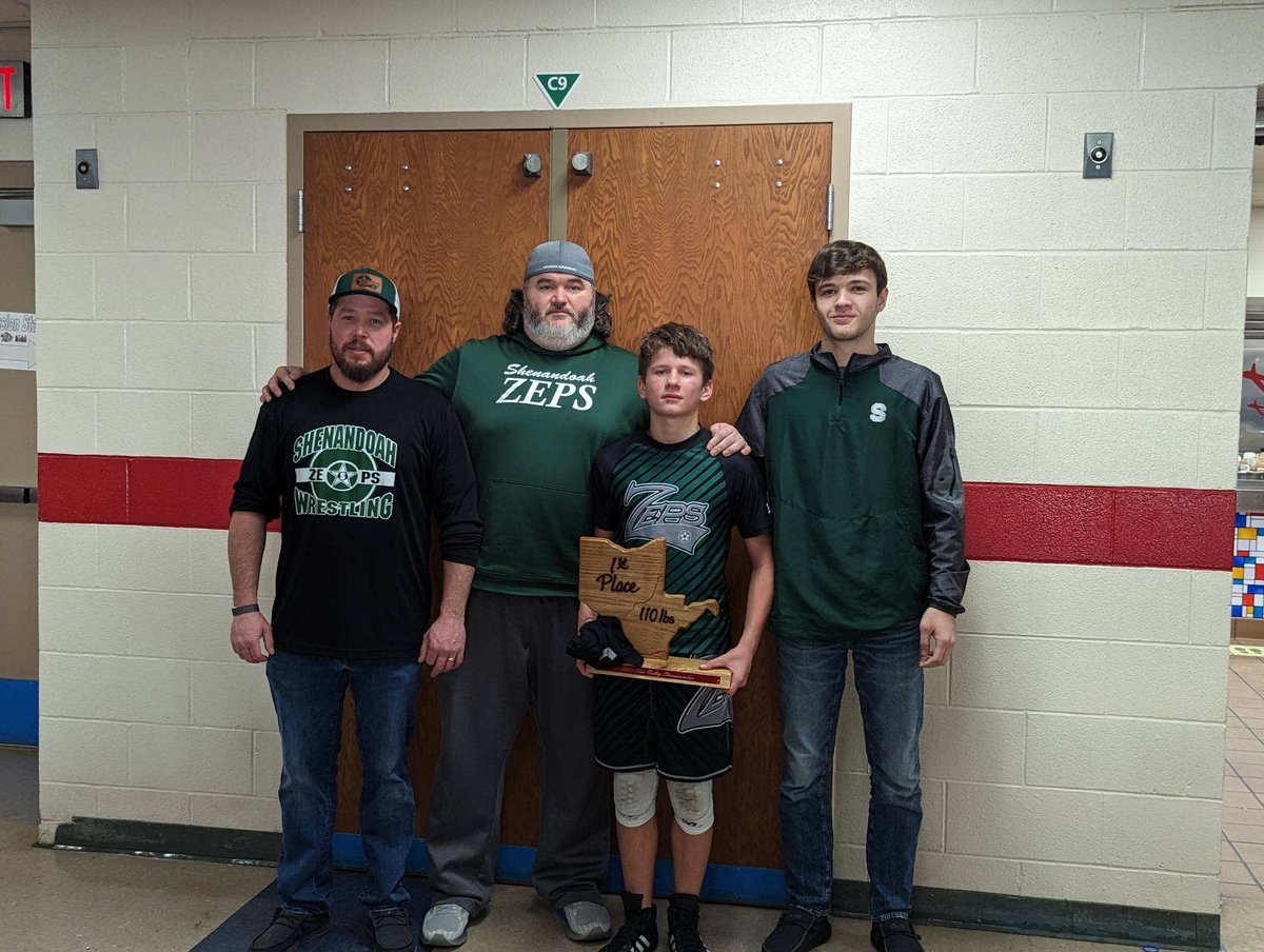 After a very long week, this was a great way to end! Congrats to the 110lb OVC champion Davyn Kunkle! Proud of all the Jr High Zep Wrestlers! #ProudCoach #ToughTimesDontLastToughPeopleDo