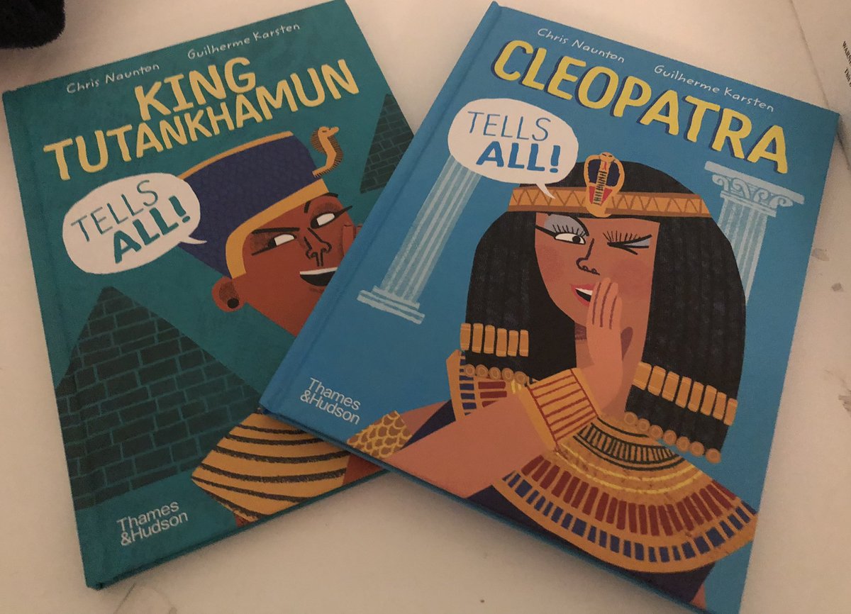 My three year old’s choice of bed time story tonight - never too young to get them started! <a href="/chrisnaunton/">Dr Chris Naunton</a> <a href="/thamesandhudson/">Thames & Hudson</a> #egyptology #ancientegypt #tutankhamun #cleopatra #tutanhamuntellsall #cleopatratellsall #futureegyptologist 🇪🇬❤️