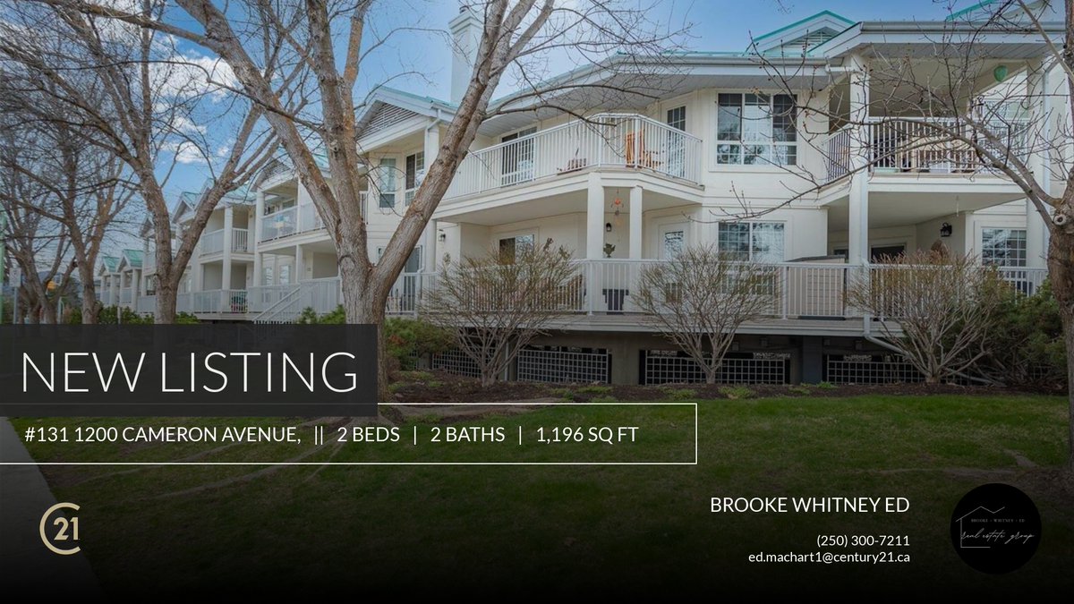 edmachartrealty's tweet photo. 📍 New Listing 📍 Take a look at this fantastic new property that just hit the market located at #131 1200 Cameron Avenue, in Kelowna. Reach out here or at (250) 300-7211 for more information!

Listed by Luke Cook

Brooke Attwell •... https://t.co/wjP5OQX8qp https://t.co/wkWH9mGqJq