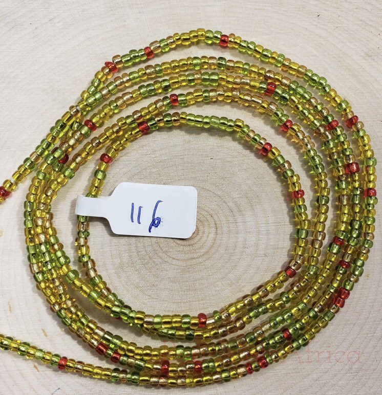 Yellow and Lime Green with Red Waist Beads #Handmade #handmadejewelry #Waistbeads  #Beadsforsale #Charmingbeads #beadsofafrica #SupportBlackBusiness #BlackTwitter #Charmingbeads #Beadsforsale #beadsforwomen #beadgoddess #Beadstore #charmingbeads #love beadsofafrica.com/products/yello…