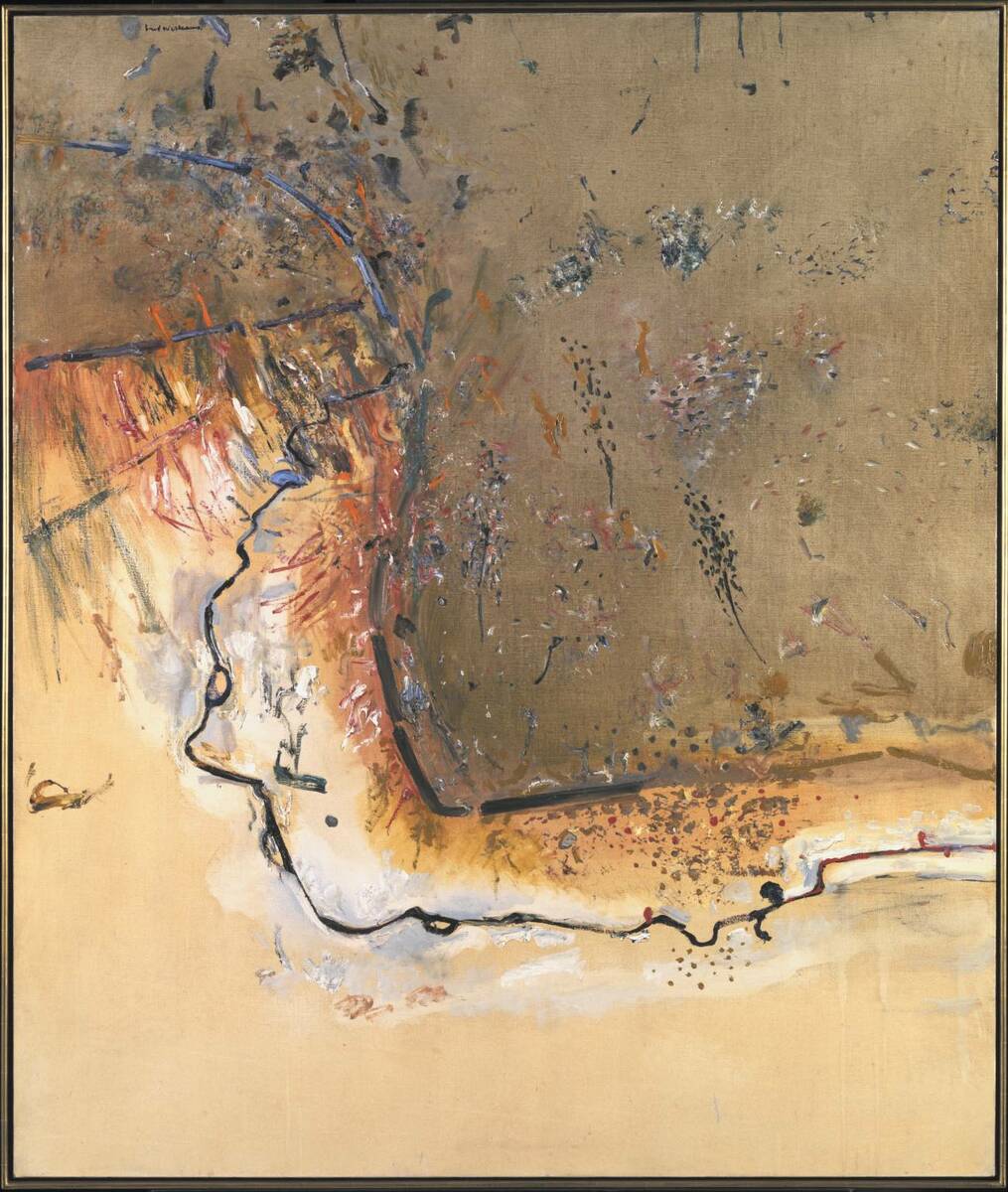 TateArtBot's tweet photo. Fred Williams, Dry Creek Bed, Werribee Gorge I, 1977 #fredwilliams #museumarchive https://t.co/t0AM8A5iD5 https://t.co/6Zv3ampsXc