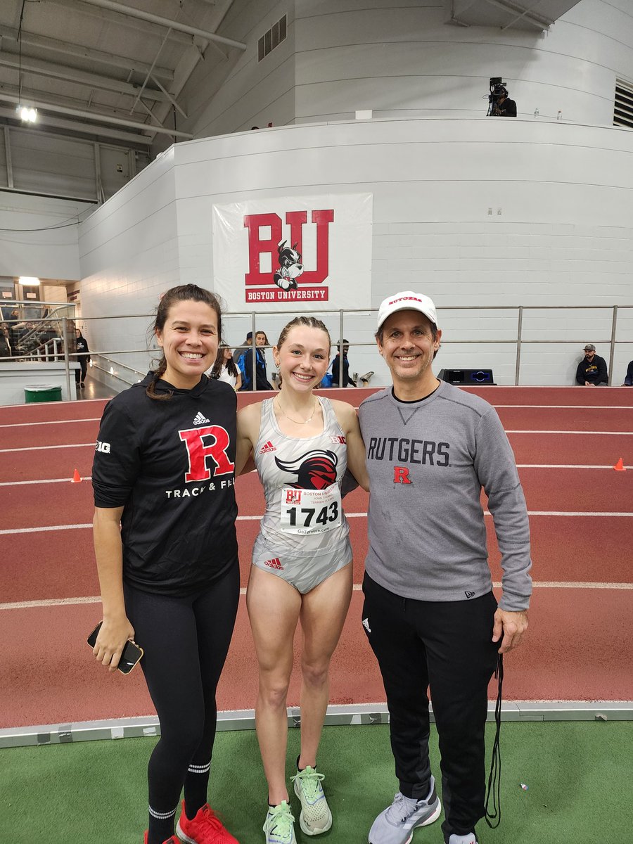 Alex Carlson resets her own school record and PR from 4:36.70 all the way down to 4:31.51 at the BU Terrier Classic! This time currently ranks her #1 in the Big Ten and #3 overall in the
NCAA!  @rutgerstfxc #WeRlnevitable