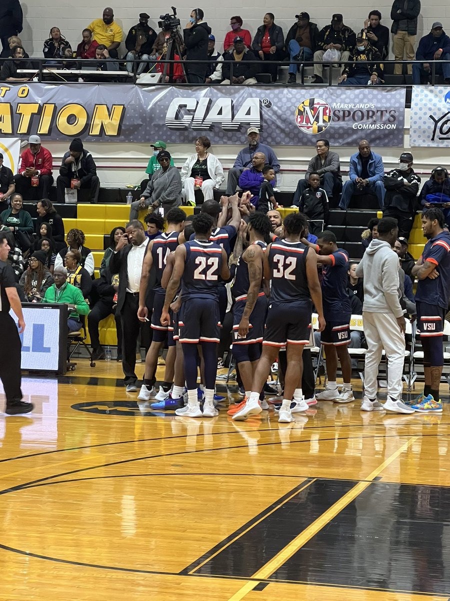 MccallShedrick's tweet photo. We went to Bowie State and we went 1-1… Our Girls lost But our Boys won! Let’s go VSU… #facultyathleticrepresentative #vsubasketball https://t.co/2Tvd3Voc6f