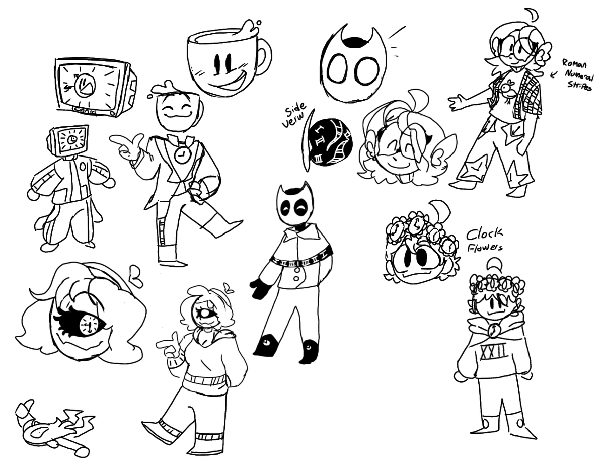 OddiArtist's tweet photo. aight ill continue the silly #timestealsmp /@timestealsmp  designs tomorrow my hands are crampin
meanwhile have the doodle sheet https://t.co/rO0orKJsA3