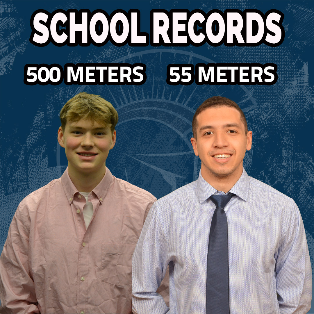 caseathletics's tweet photo. 🚨 School Record Alert! 🚨

First-year Josh Bates and graduate student Juan Perez each set program records this weekend!

Bates: 500-meter dash - 1:05.62
Perez: 55-meter dash - 6.53 seconds

#cwru #bluecwru #d3tf https://t.co/hOfd7gl2vI