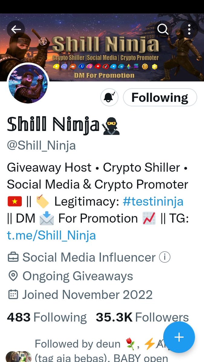 coricksrosita's tweet photo. @Shill_Ninja Done https://t.co/Yk8vBE4vIT