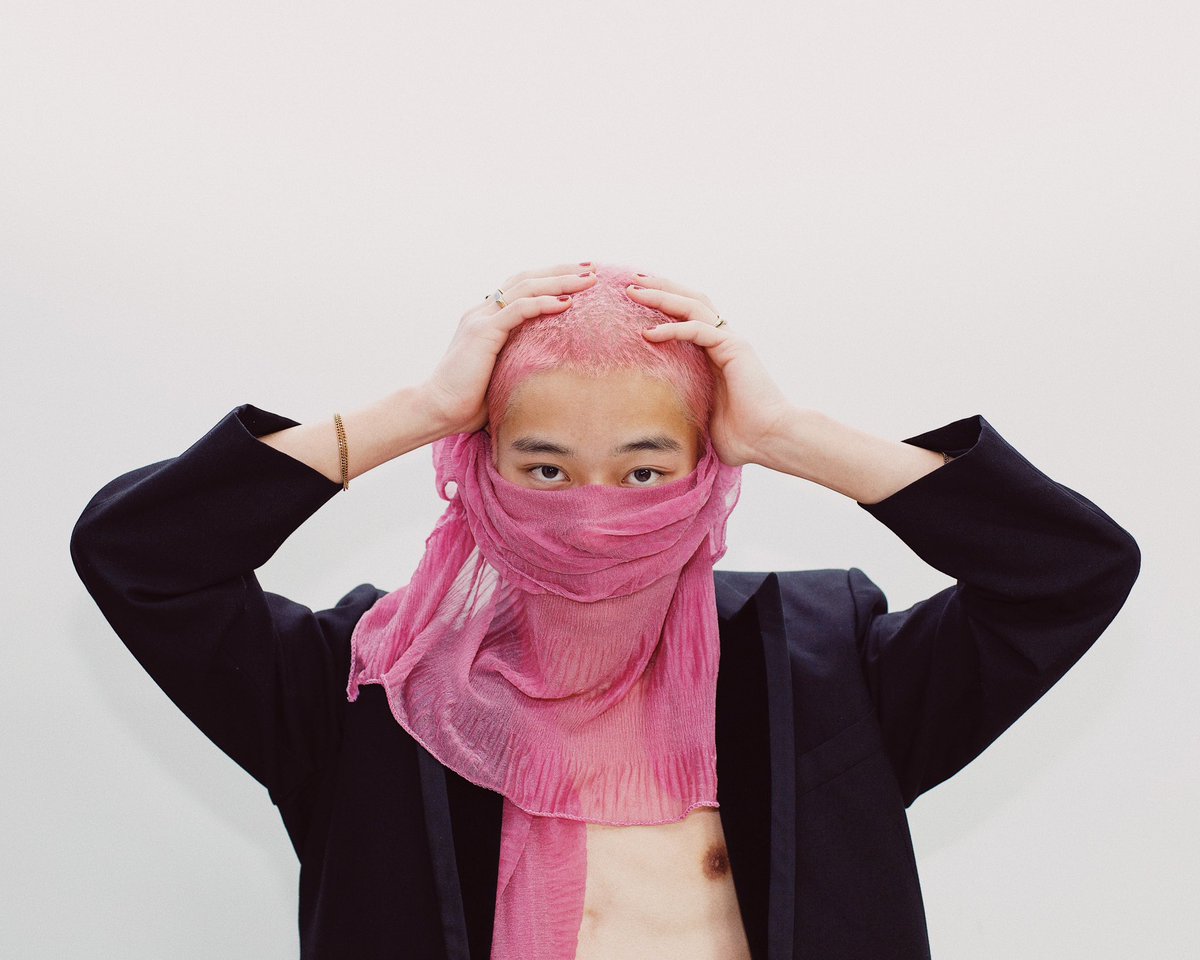 caughtfeelix's tweet photo. PINK with Youri White, styled by The Thirteen Club. First &amp; last shot on #cinestill800t . More on iG 💓 https://t.co/5p7NekJc7m
