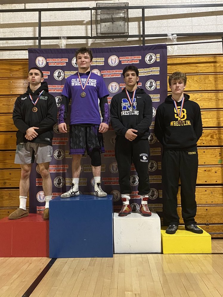 Micheal Kurilla 157 pounder of South Brunswick placed fourth at GMC