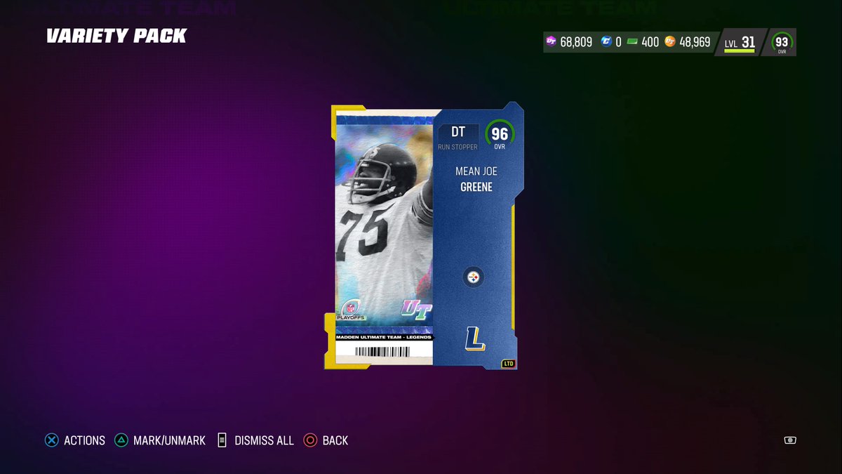 BigR524's tweet image. #PS5Share, #MaddenNFL23  It never fails #packluck