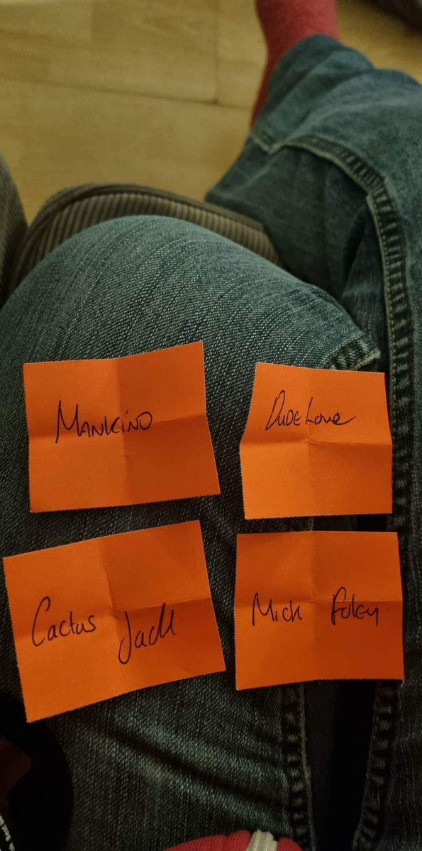 CarolineDods's tweet photo. 4 of my random picks for the mens @WWE #WrestleMania #WWERoyalRumble2023 gutted I can't tag him 🫡 https://t.co/25khnRLTee