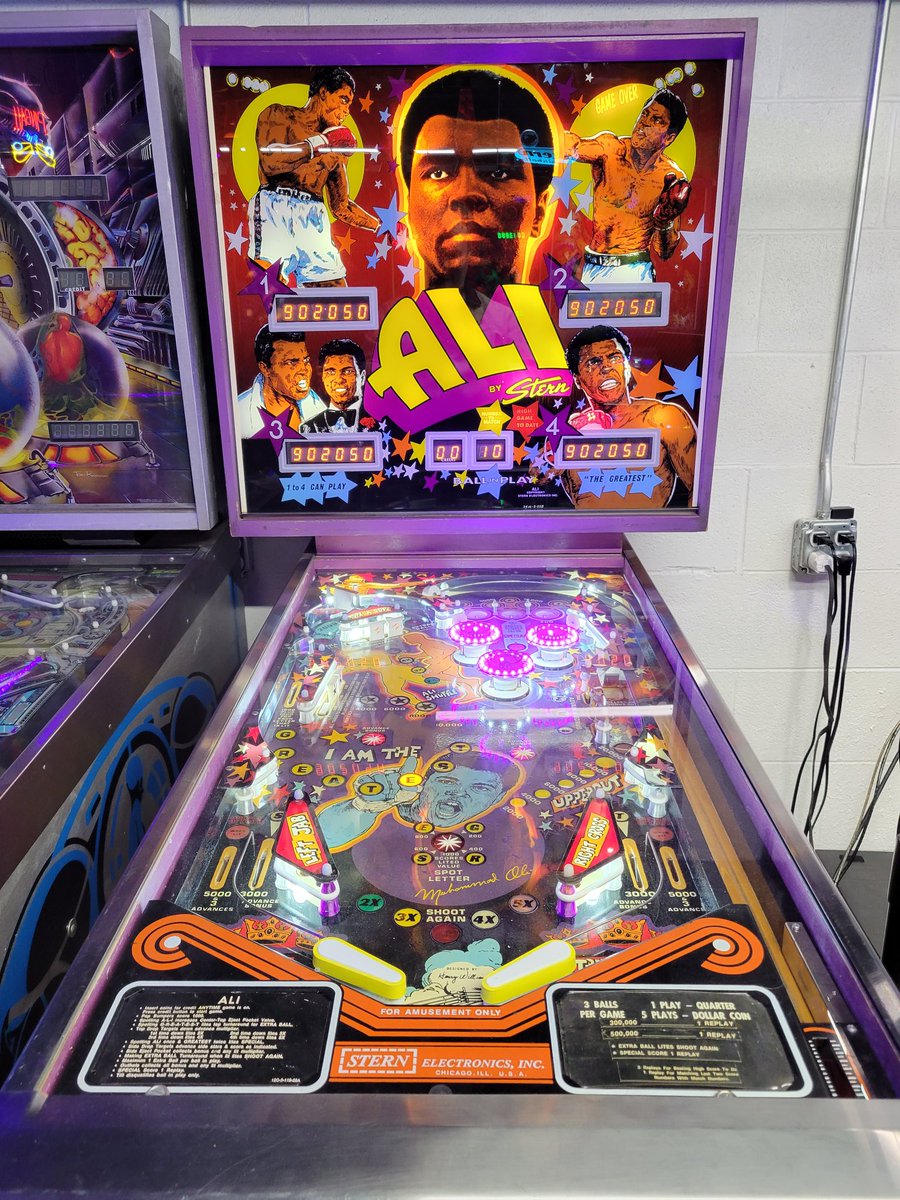 turbografx7's tweet photo. Got to spend quite a bit of time playing Ali
#pinball #sternelectronics #gameroom #arcade #80s #muhammadali #Stern #classicpinball #gaming https://t.co/UoSrkbWfPn