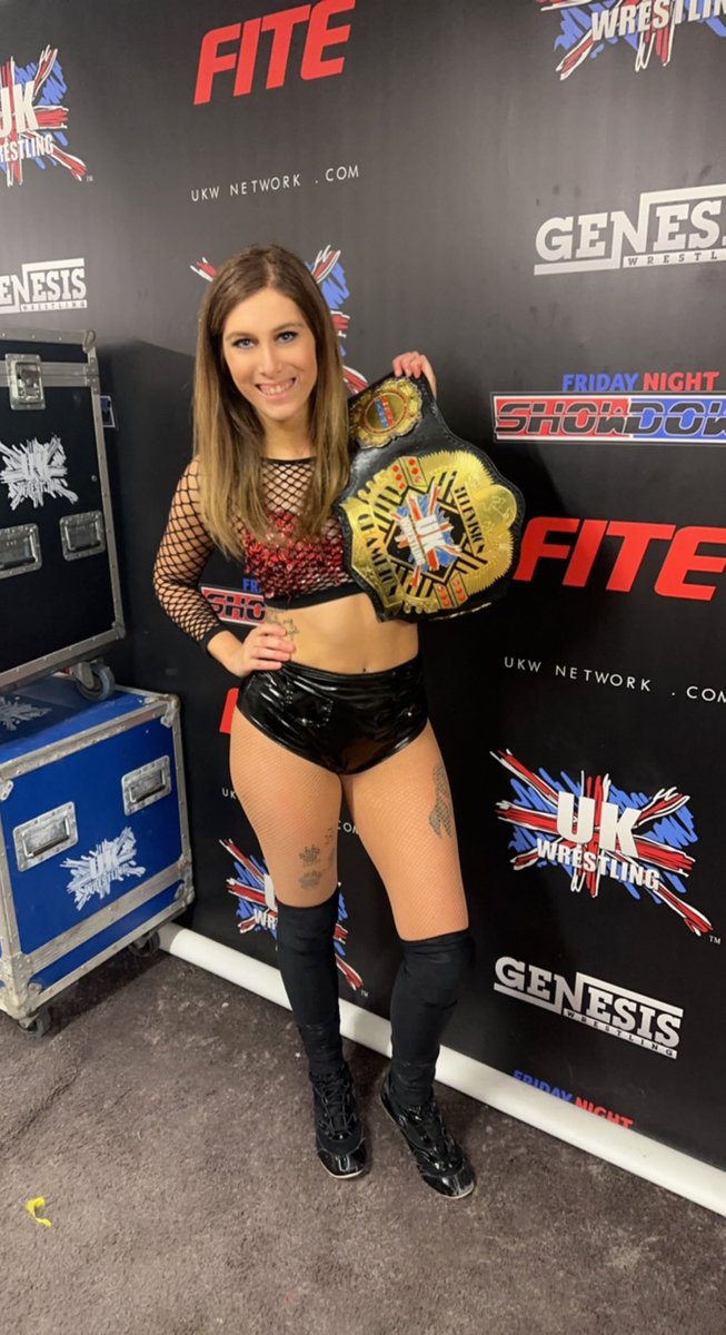 ShawnaReed93's tweet photo. And STILL your RIGHTFUL @UKWrestling_TV Tv Champ ๐
#freddysdementeddaughter #UKW #TVCHAMP #dotm #RWA #HawkArmy #womenswrestler #TheArmada #HisLegacy #wrestling https://t.co/87dUh4sDdE