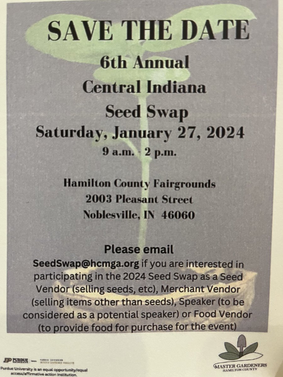 Central Indiana Seed Swap tweet media