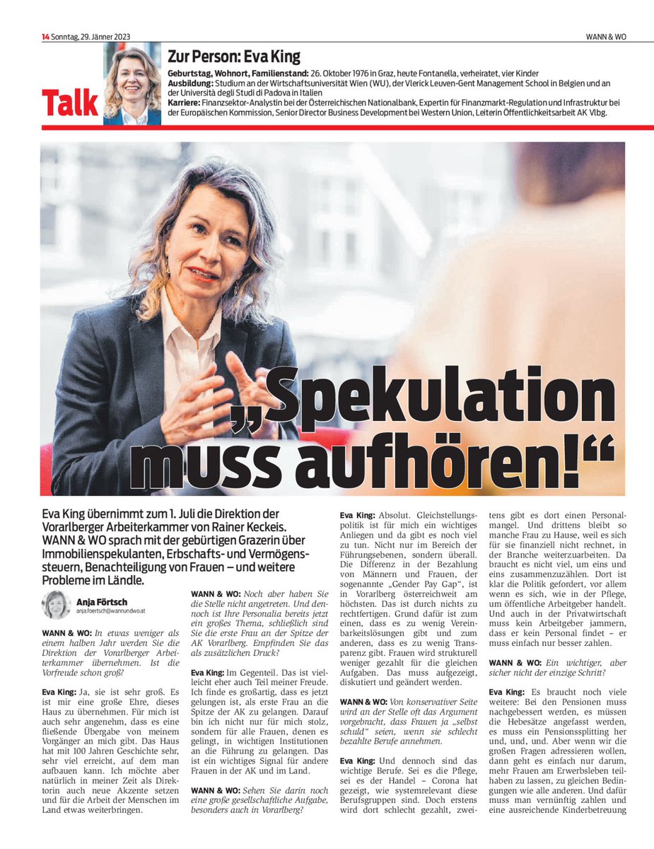 KHKindler's tweet photo. die neue @akvorarlberg direktorin (ab 1. juli) eva #king im wann &amp; wo talk mit @a_foertsch 

⏩ https://t.co/EUCf8z0zbD ⏪

@HeinzleBernhard @RainerKeckeis @jessylutz @ThomasMattVN @DietmarBrunner @Arbeiterkammer @oenb @EU_Commission @wu_vienna @WesternUnion @Vlerick @UniPadova https://t.co/mHGIe40b9b