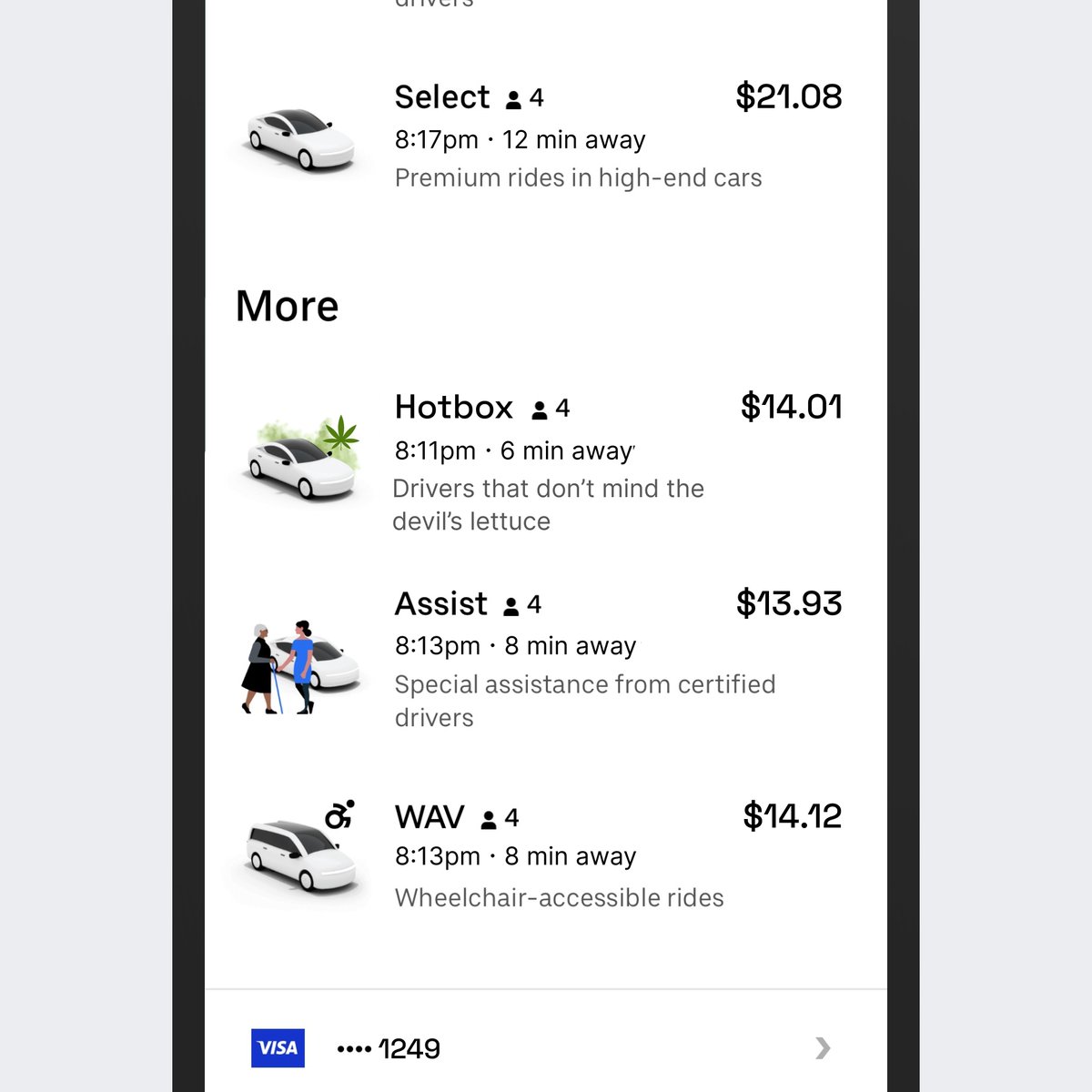 soren_iverson's tweet photo. Uber Hotbox option https://t.co/OYpvDjvX0N