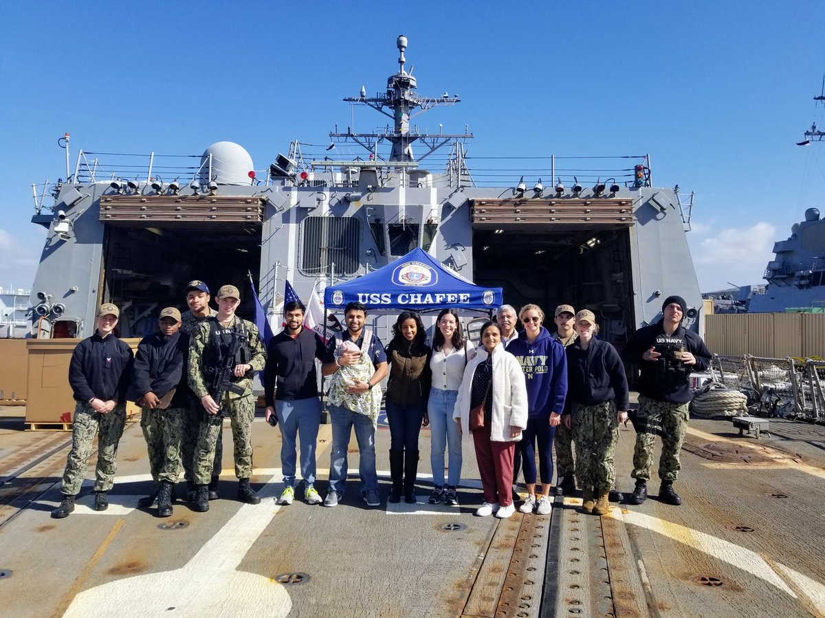 aniket_rali's tweet photo. Amazing experience visiting on board #USSChafee with heroes of the @USNavy! Thank you Lt. Garies for this opportunity! https://t.co/usE4SUTta6