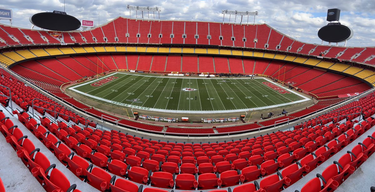 AWick5's tweet photo. About 25 hours out from hosting our 5th AFC Championship game.
#Arrowhead #ChiefsKingdom #GEHAfield #AFCchampionship https://t.co/jZqn6bNVxj