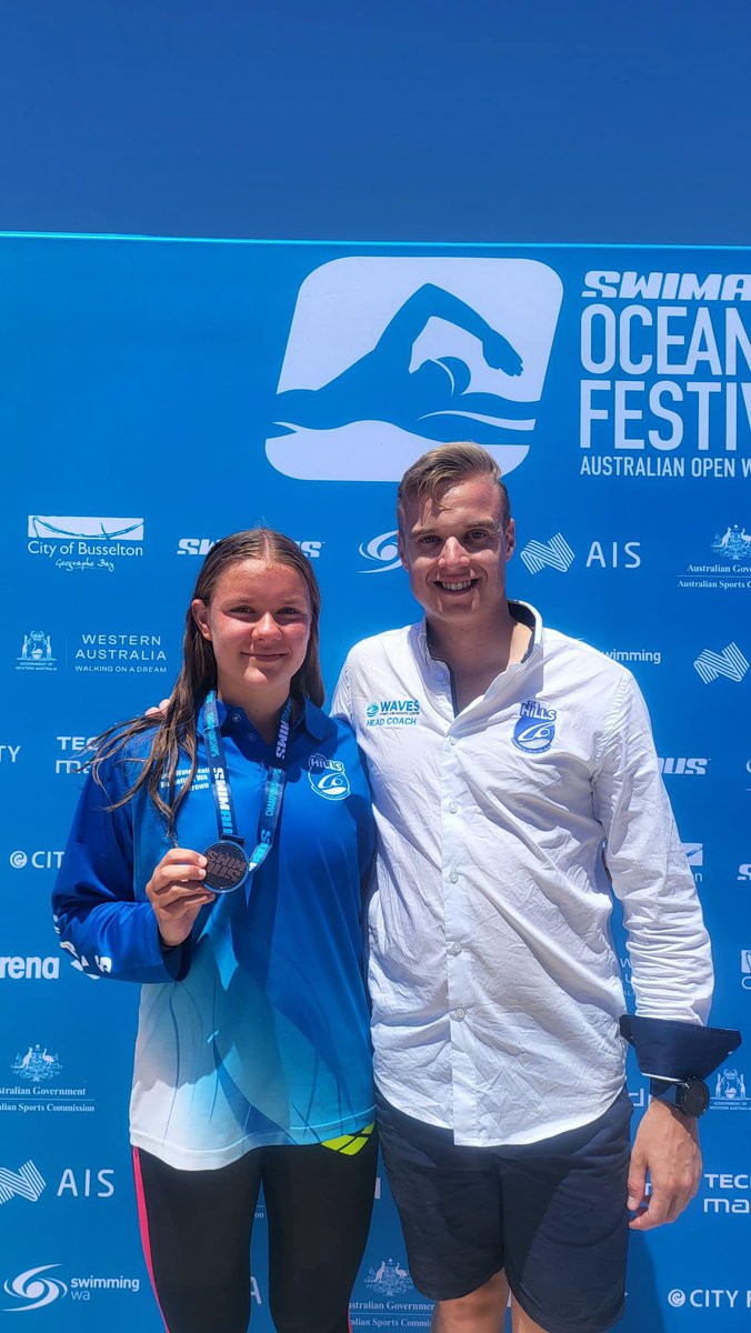 🏊‍♀️ Congratulations to our NSW medalists from Day 3 at the 2023 Australian Open Water Championships
Women's 5K
Open
🥇 Madeleine Gough &amp;
🥉 Tayla Martin (Carlile)
18yrs
🥉Charlotte Brown (The Hills)
