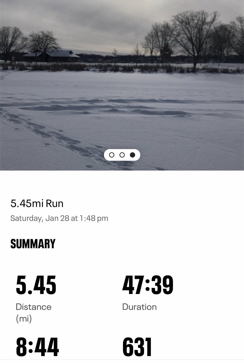 stupidtrumpers's tweet photo. Saturday afternoon 5 plus miles after my run tracker stopped on the shore of Medicine Lake. Colder high temperatures 8 F above zero! Yeah! @GrandmasMara #SaturdayVibes #runner #lakerun #marathon #marathontraining #fit #snowRunner #fitness #saturdayrun #coldrun #SaturdayMotivation https://t.co/FhumlVKmgX