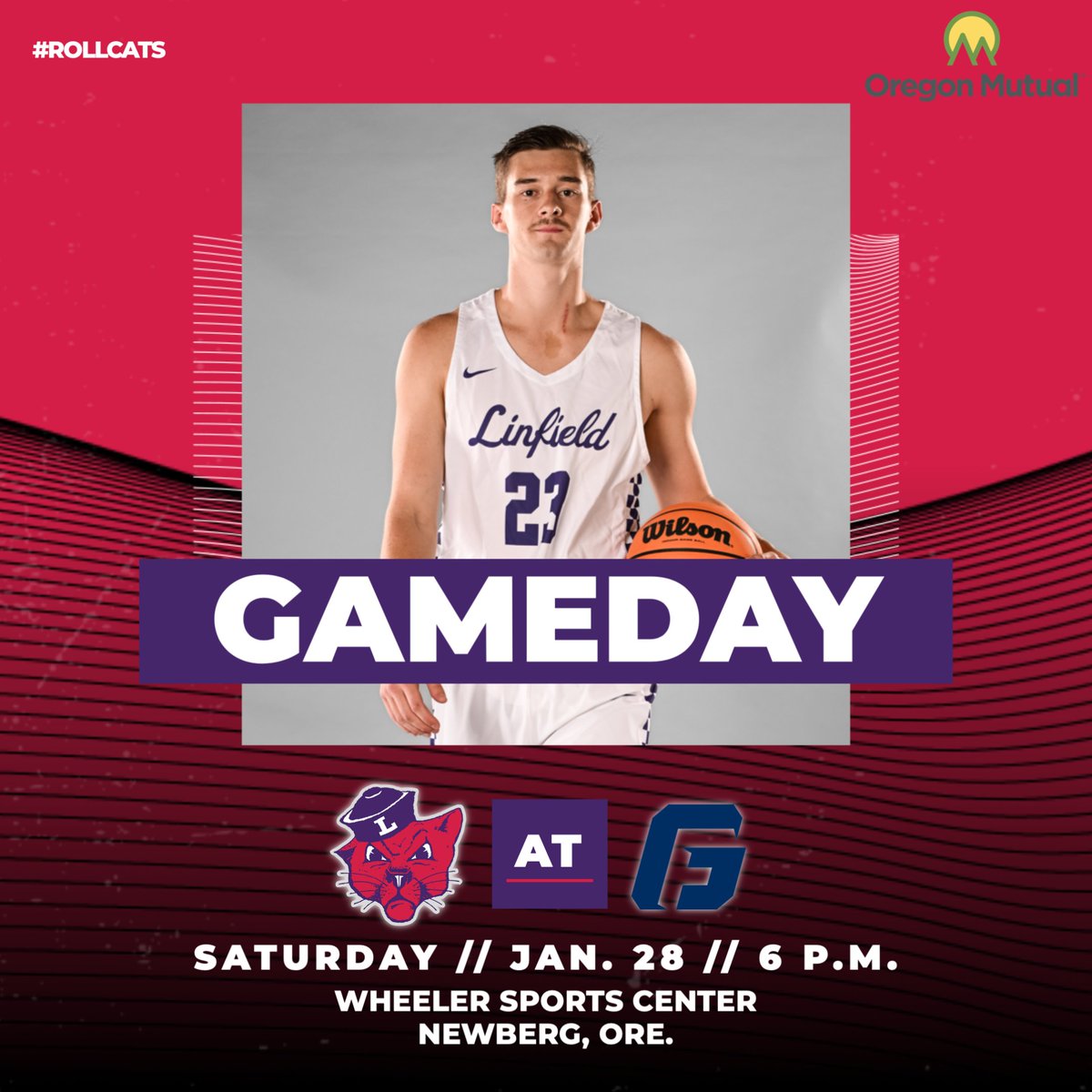 linfieldmbb's tweet photo. GAMEDAY🏀| The Wildcats have another big game tonight against the Bruins. If you can't make it out to Newberg, follow live from home!

⏰6 p.m. (PST)
📍Wheeler Sports Center
📺https://t.co/3SNmAva1Lg
🔊https://t.co/370gwfhZxL
📊https://t.co/zN64HPCtC1

#RollCats https://t.co/63yw5XNOml
