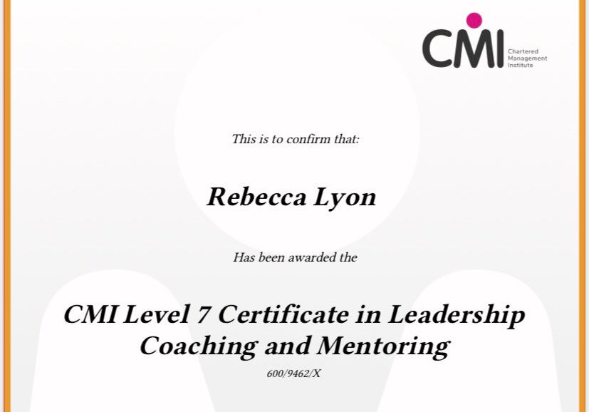 Pleased to report that I haven’t been idle since finishing work and I’m really happy to have attained this formal coaching qualification to support my years of practical experience #executivecoaching
