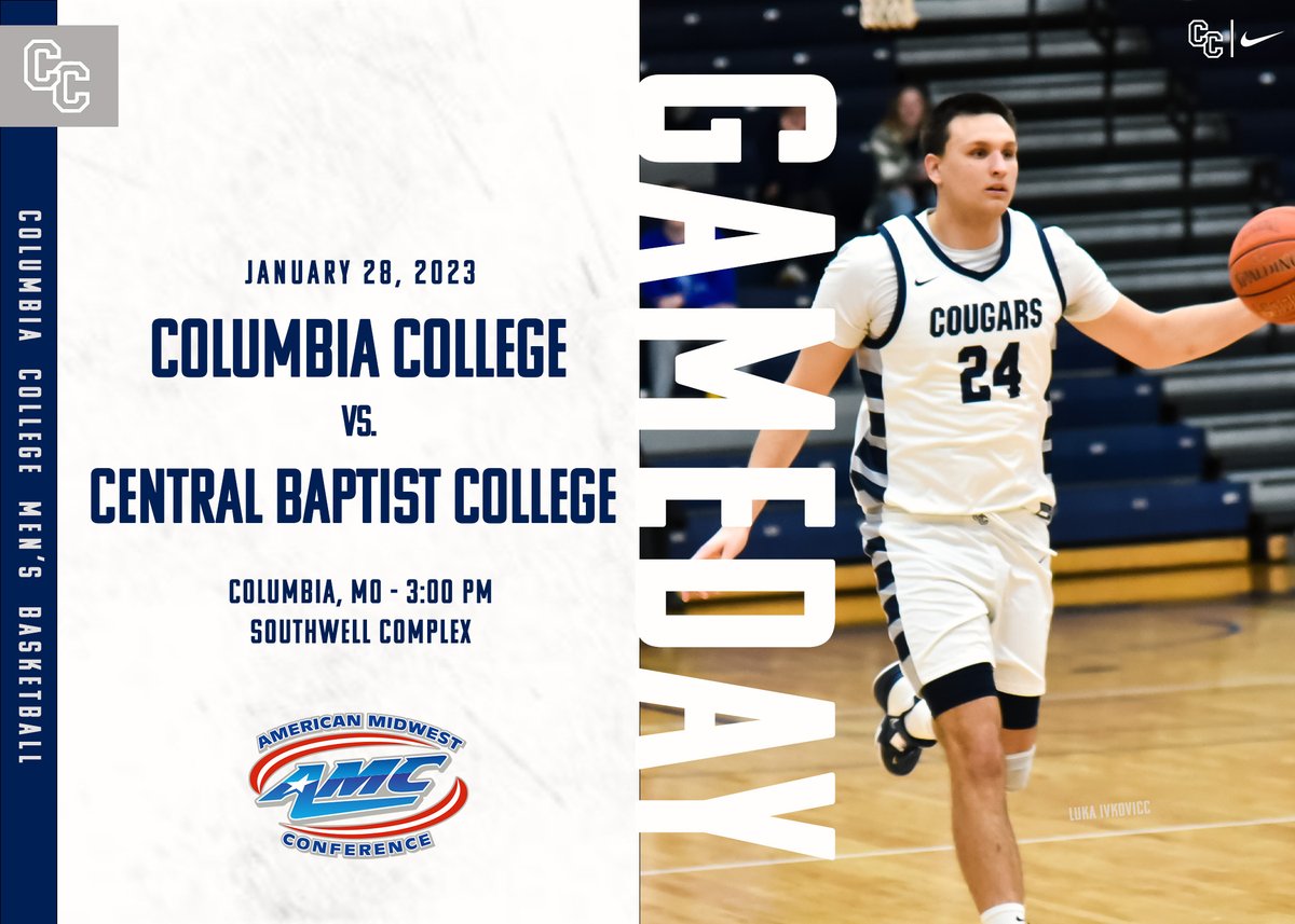 ColumbiaCougars's tweet photo. 🏀 Men's basketball looks to get back in the win column today with a tough matchup against the Mustangs! 

🆚- @gocbcmustangs 
🔗- https://t.co/xydHERZVOQ
🎟️- https://t.co/YaeSrvSF2u

#DefendTheWell #RollCougs #WeAreCC https://t.co/7e4OmNs63E