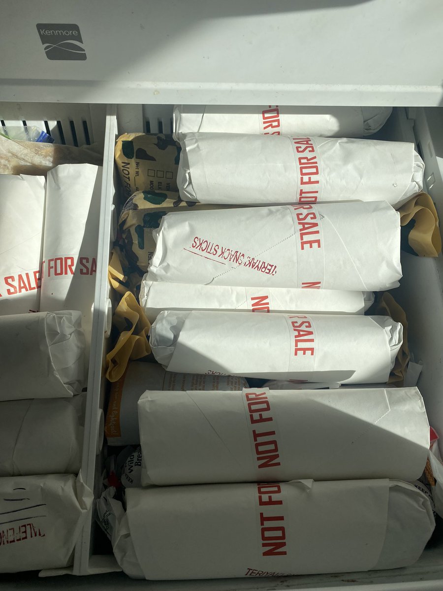 ThatOrangeNinja's tweet photo. Isn’t even half of the meat we got back from the Elk Hunt over last Thanksgiving! 4 Freezers STUFFED!#SelfProvide #HuntKillEat #HuntingAZ #HuntingArizona https://t.co/M5CDz1nkXR