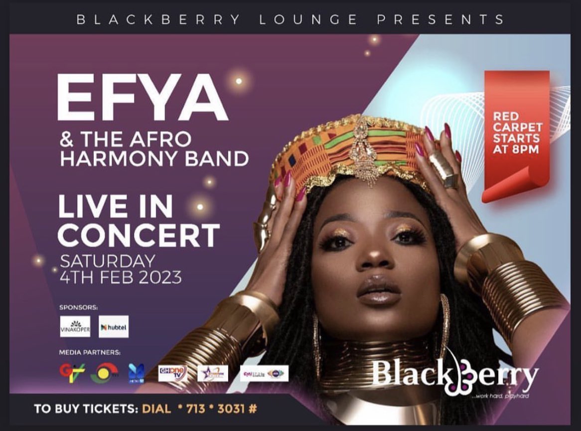 NanaMadeInChina's tweet photo. It’s Another Time To Get A Full Set From The Queen, @EFYA_Nokturnal 🥹I Always Get Healed When I Hear This Woman Sing. God!!! I Can’t Wait To Be Blessed By Your Voice. @blackberryghana With The Glorious @afroharmony Chale Those Guys On Firee🔥🔥🔥Guys !!!! 4th Feb #Efya❤️ https://t.co/PK2rB5eoMk