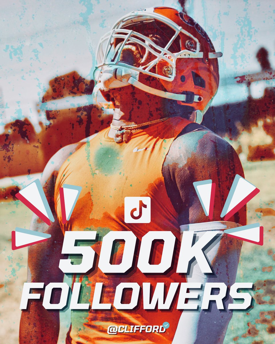 clifftayloriv's tweet photo. 500K ARE YOU KIDDING ME 😭 I never EVER thought this would happen. I can’t even begin to express how much this means to me. Thank you for giving me the opportunity to inspire, make y’all smile and laugh everyday. #RoadTo1Mill begins NOW! 🖤 https://t.co/Clg9GWEqGn