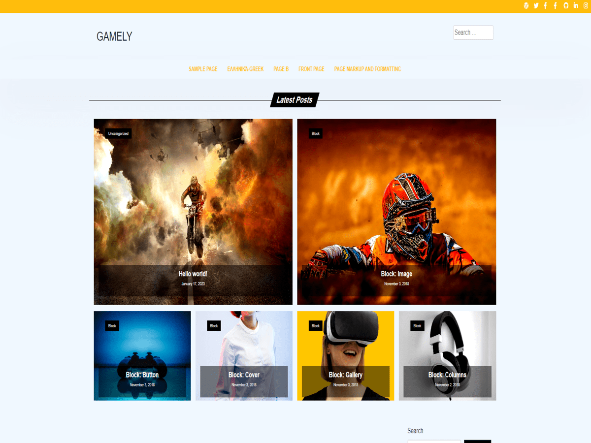 S1MOcom's tweet photo. gamely: gamely is the latest theme created by me(vicky bhandari). It is based on a metaverse/gaming theme. With a futuristic look, the theme gives you the power to make the modern website… https://t.co/oIG5mJHsXb #CustomBackground #CustomLogo #CustomMenu https://t.co/8ql5RcmaIX https://t.co/zGocP3KfUE