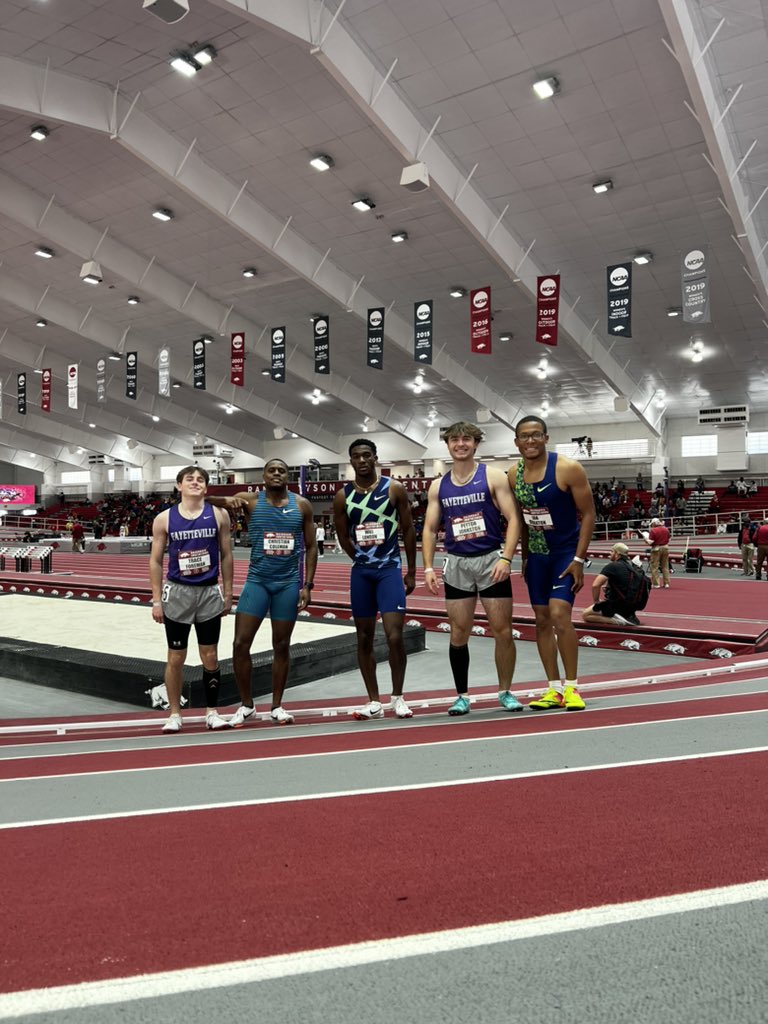 FayBulldogsTF's tweet photo. A very, very cool opportunity for some of our athletes to race against ✨Olympians and world record holders✨!! @FayBulldogs https://t.co/q57RSz1pvz
