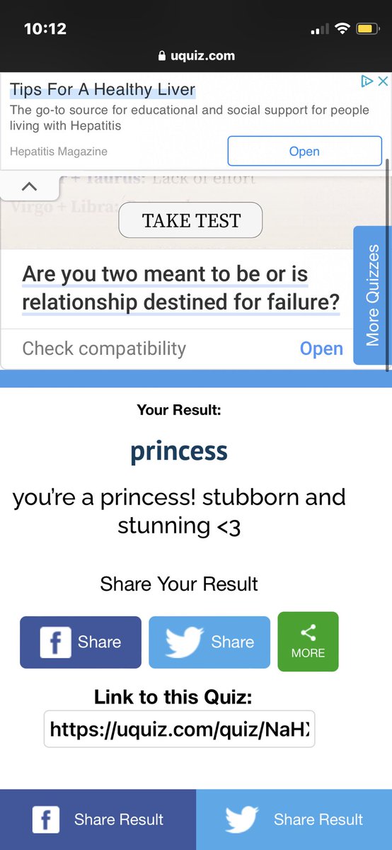 slut loser or princess test results 😊
