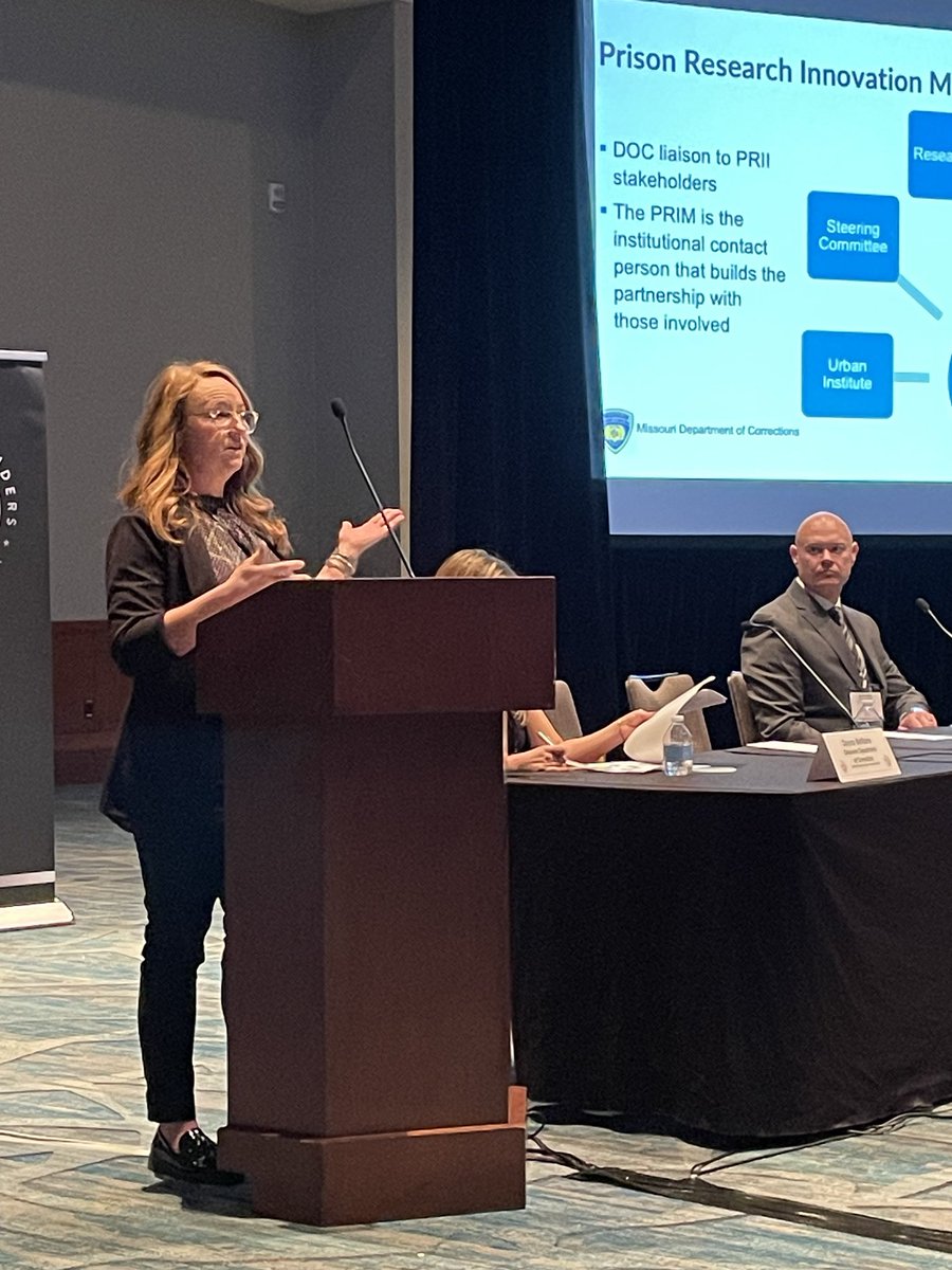 AnnePrecythe's tweet photo. Missouri’s own Dana Cafourek is talking with ⁦@CLALeadership⁩ about the work she has done with ⁦@urbaninstitute⁩ to improve culture inside our prisons! ⁦@MoCorrections⁩ https://t.co/lPVKiROn3w