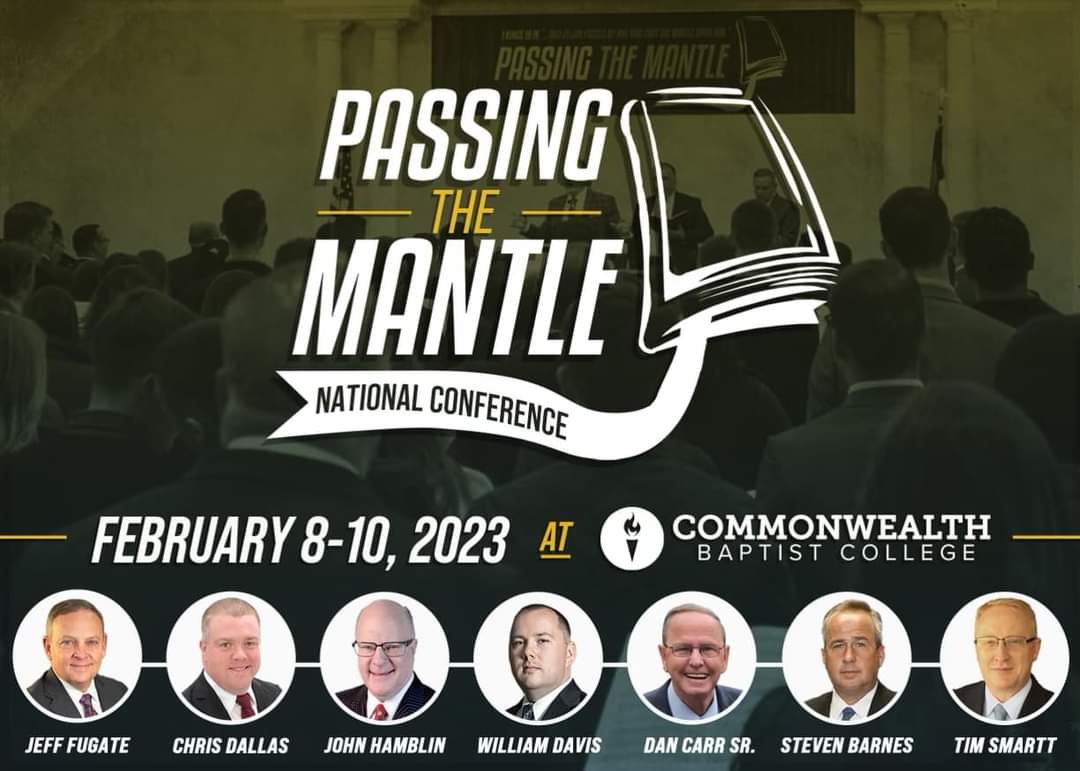 Praying this afternoon for these two quickly approaching NATIONAL CONFERENCES,...one in "THE HOOSIER STATE", and the other in "THE BLUEGRASS STATE"! <a href="/IBBenglish/">Bible Baptist Church (English)</a> <a href="/drjefffugate/">Pastor Jeff Fugate</a>