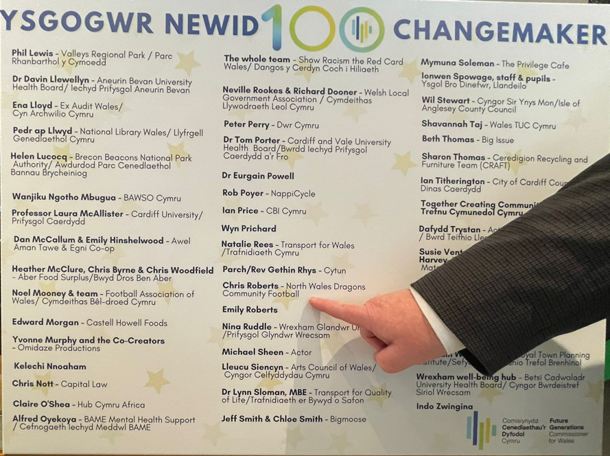 NWalesDragons's tweet image. What an amazing week, I am honoured and humbled to be included in the @futuregencymru 'Changemaker 100' #FGC100 alongside many inspirational changemakers making the world a better place now and for future.