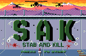 HtDreams's tweet image. Disponible ya en el Future Disk 47 el homenaje/version que hemos hecho del clasico de Konami GreenBeret: S.A.K. (Stab And Kill), si lo jugais en emulador ponedlo a 60hz!! :-) #msx #homebrew #fd47 futuredisk.nl/fd47.php