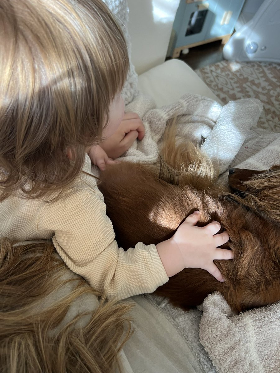 Saturday snuggles + Curious George.