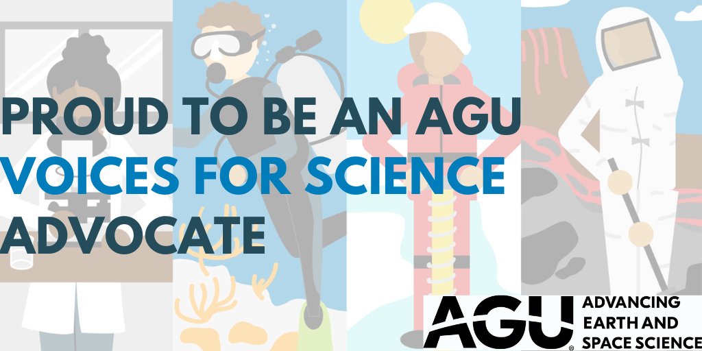 AGUSciPolicy's tweet image. Calling all scientists interested in #SciPol! If you're seeking to hone your science policy skills, work directly with AGU staff and complete monthly outreach activities, apply to our Voices for Science program! Find more information and apply by 1 Feb! voices.agu.org